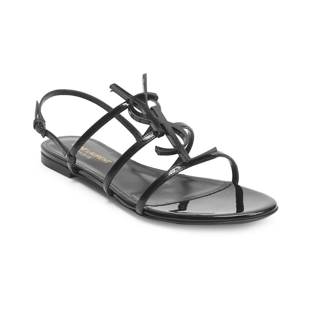 Saint Laurent - Cassandra Patent Leather sandals